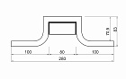 Декоративный Профиль ARL-SLOT-ROUND-80-250 (ГКЛ 12.5мм) (Arlight, -) Lednikoff