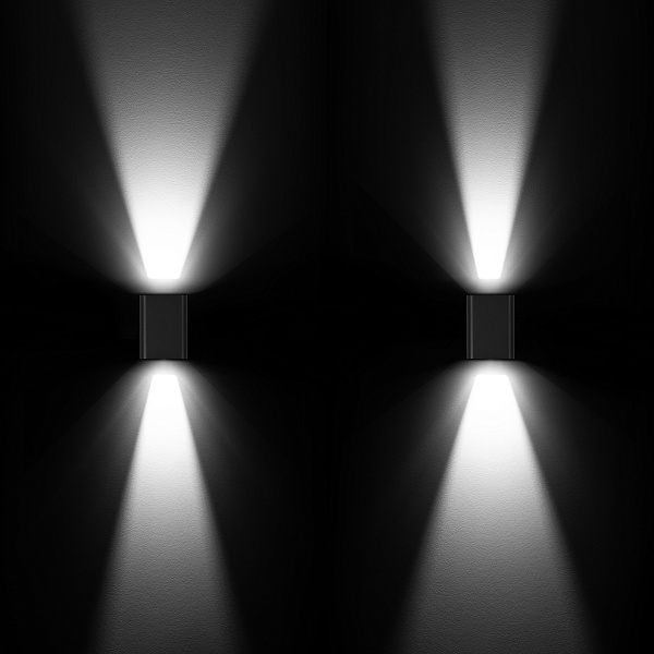 Светильник LGD-WALL-VARIO-S104x129-2x6W Day4000 (GR, 1-80 deg) (Arlight, IP54 Металл, 3 года) Lednikoff