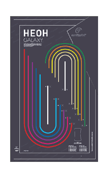 Стенд Гибкий неон Galaxy-1100x600mm-V1 (DB 3мм, пленка, лого) (Arlight, -)