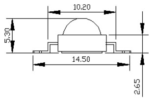Мощный светодиод ARPL-1W-BCX2345 White (Arlight, Emitter) Lednikoff