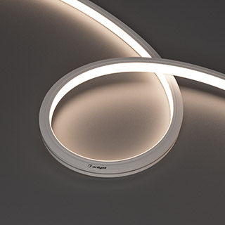 Светодиодная лента герметичная MOONLIGHT-PRO-TOP-X320-13x12mm 48V Day4000 (9.6 W/m, IP67, 30m, wire x2) (Arlight, Вывод боковой, 7 лет)