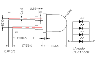 Светодиод ARL-10080PGC4-20 (Arlight, 10мм (круглый)) Lednikoff