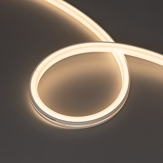 Светодиодная лента герметичная MOONLIGHT-TOP-U-A156-13x12mm 24V Warm3000 (11 W/m, IP67, 0,5m, wire1) (Arlight, Образец)