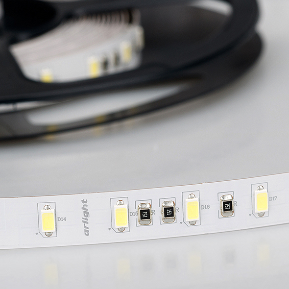 Светодиодная лента ULTRA-5000 24V Warm2700 2x (5630, 300 LED, LUX) (Arlight, 30 Вт/м, IP20) Lednikoff