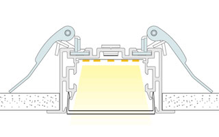 Пружинный держатель S2-LINIA-F Clip Set (Arlight, Металл) Lednikoff