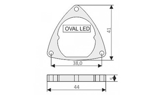Держатель OVAL-SG (Arlight, -) Lednikoff