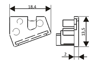 Заглушка EDGE-08-GREY глухая (Arlight, Пластик) Lednikoff
