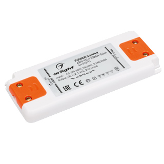Блок питания ARV-SN12020-FLAT-H (12V, 1.67A, 20W) (Arlight, IP20 Пластик, 3 года) Lednikoff