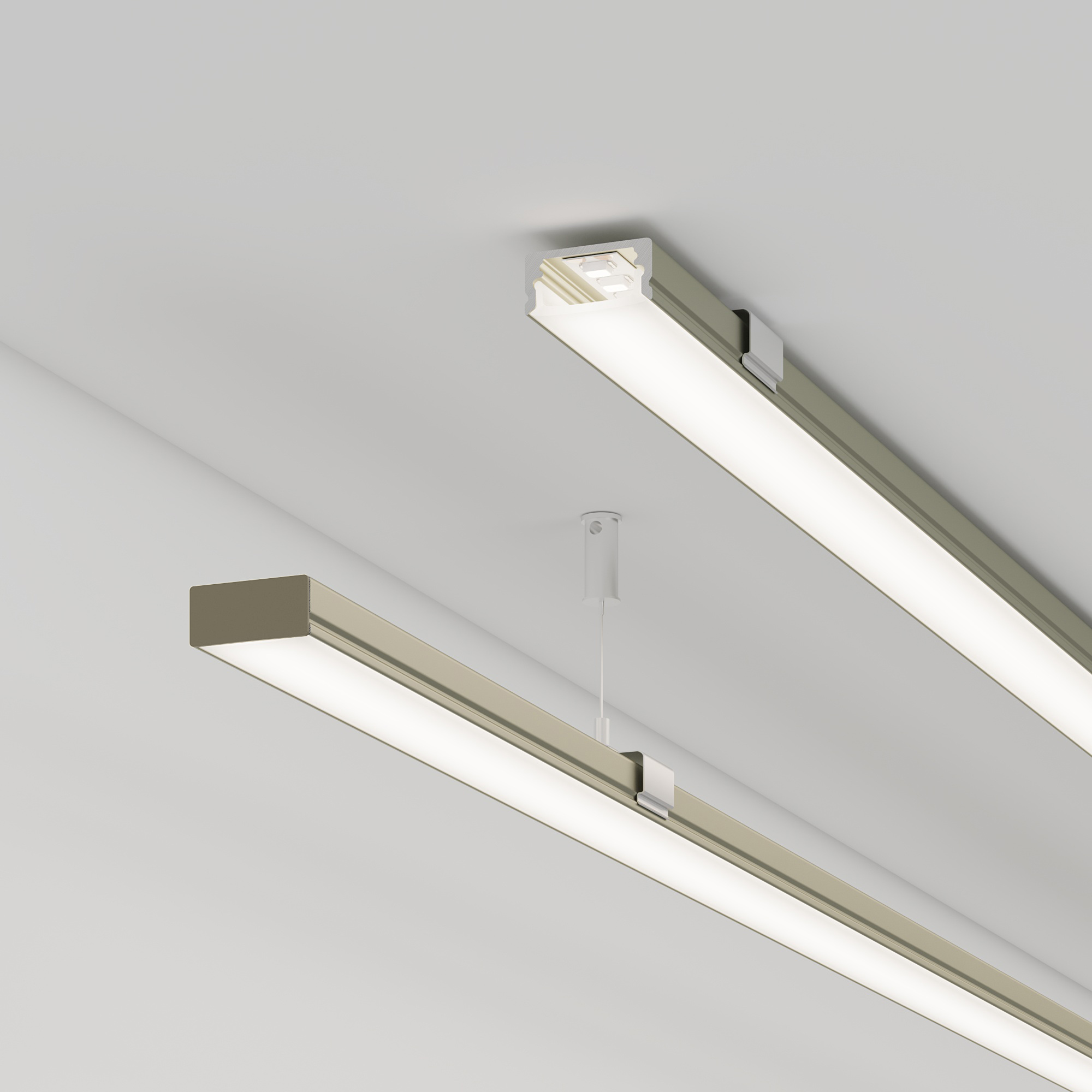 Профиль LINE-1708-2000 ANOD OLIVE GREY (Arlight, Алюминий) Lednikoff