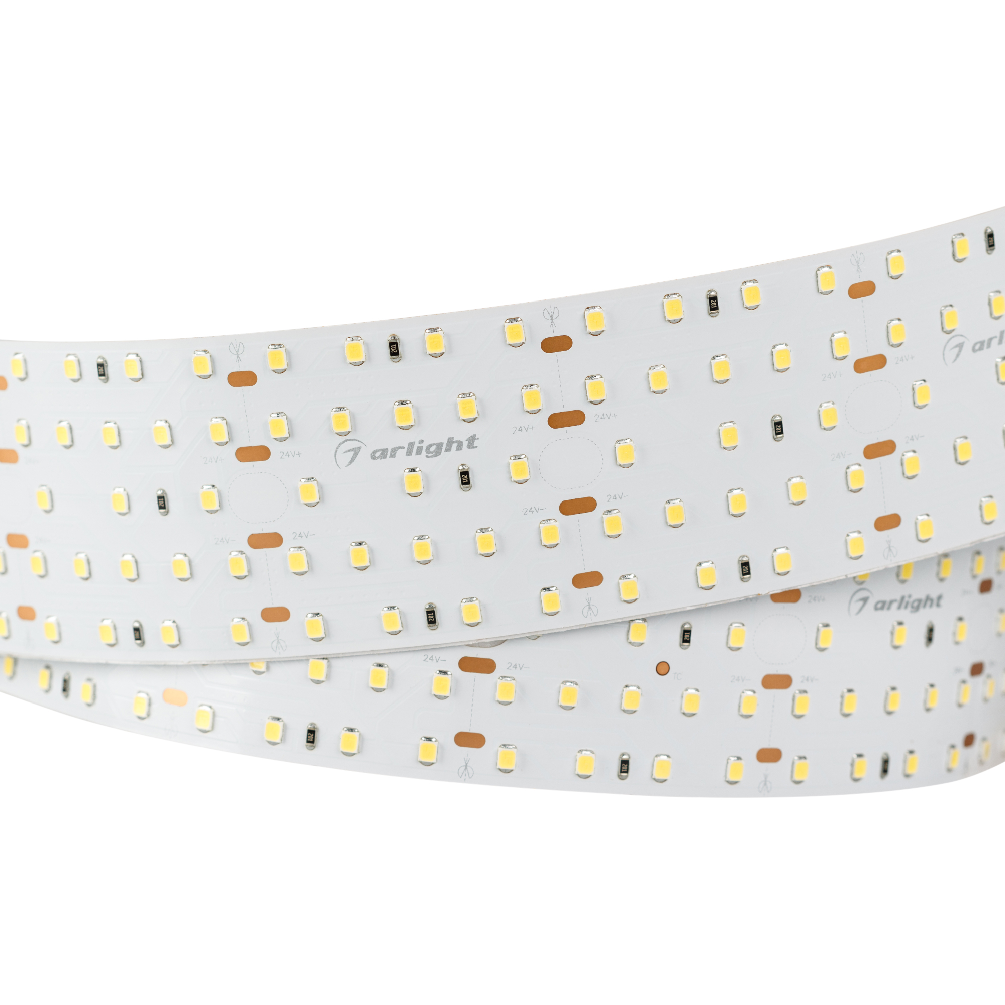 Светодиодная лента S2-2500 24V Warm 2700K 52mm (2835, 420 LED/m, LUX) (Arlight, 30 Вт/м, IP20) Lednikoff