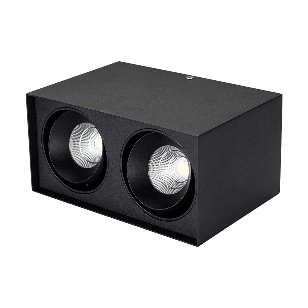 Светильник SP-CUBUS-S100x200BK-2x11W Warm White 40deg (arlight, Металл)