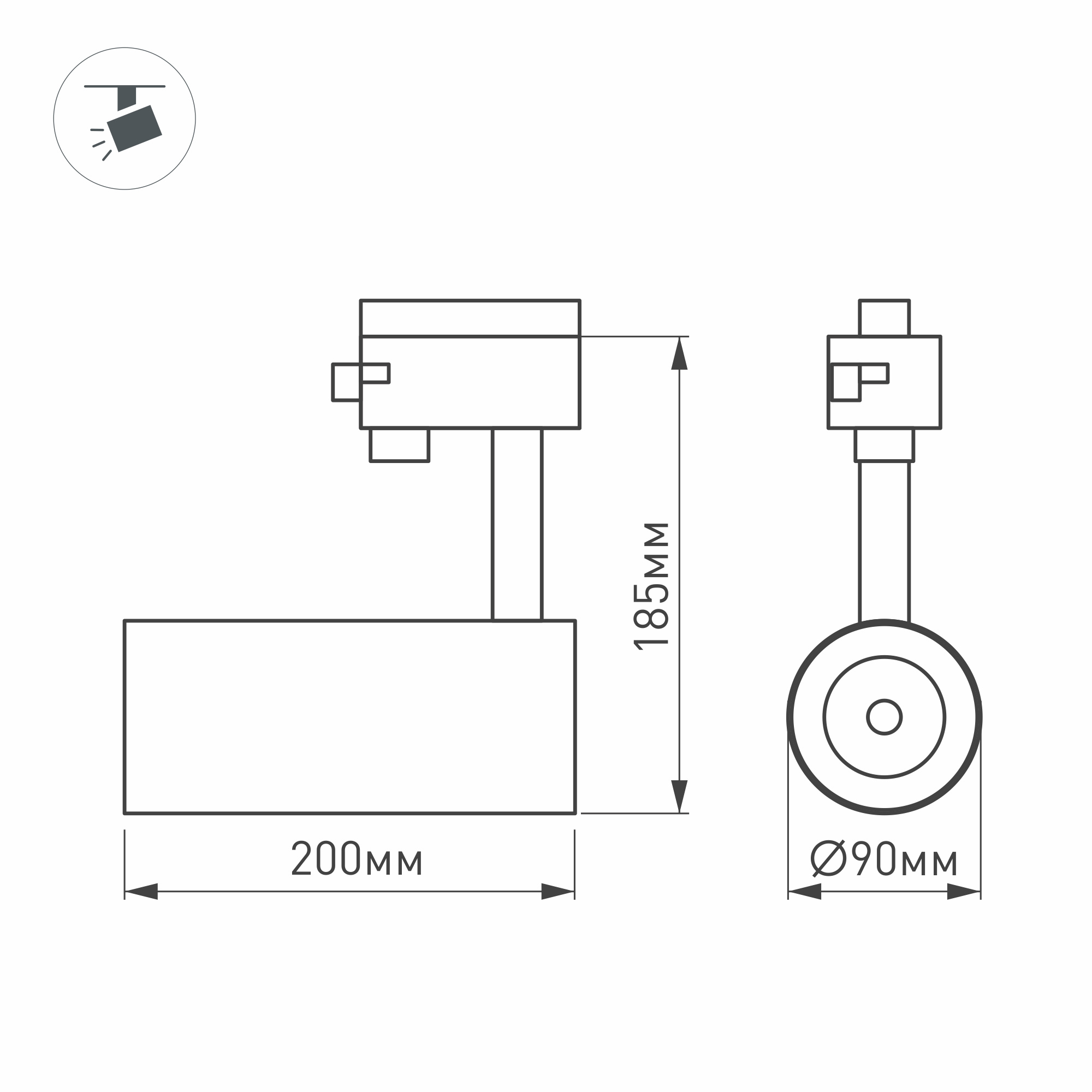 Светильник LGD-GERA-O-TRUECOLOR-4TR-R90-30W Day4000 CRI98 (BK, 24 deg, 230V) (Arlight, IP20 Металл, 5 лет) Lednikoff