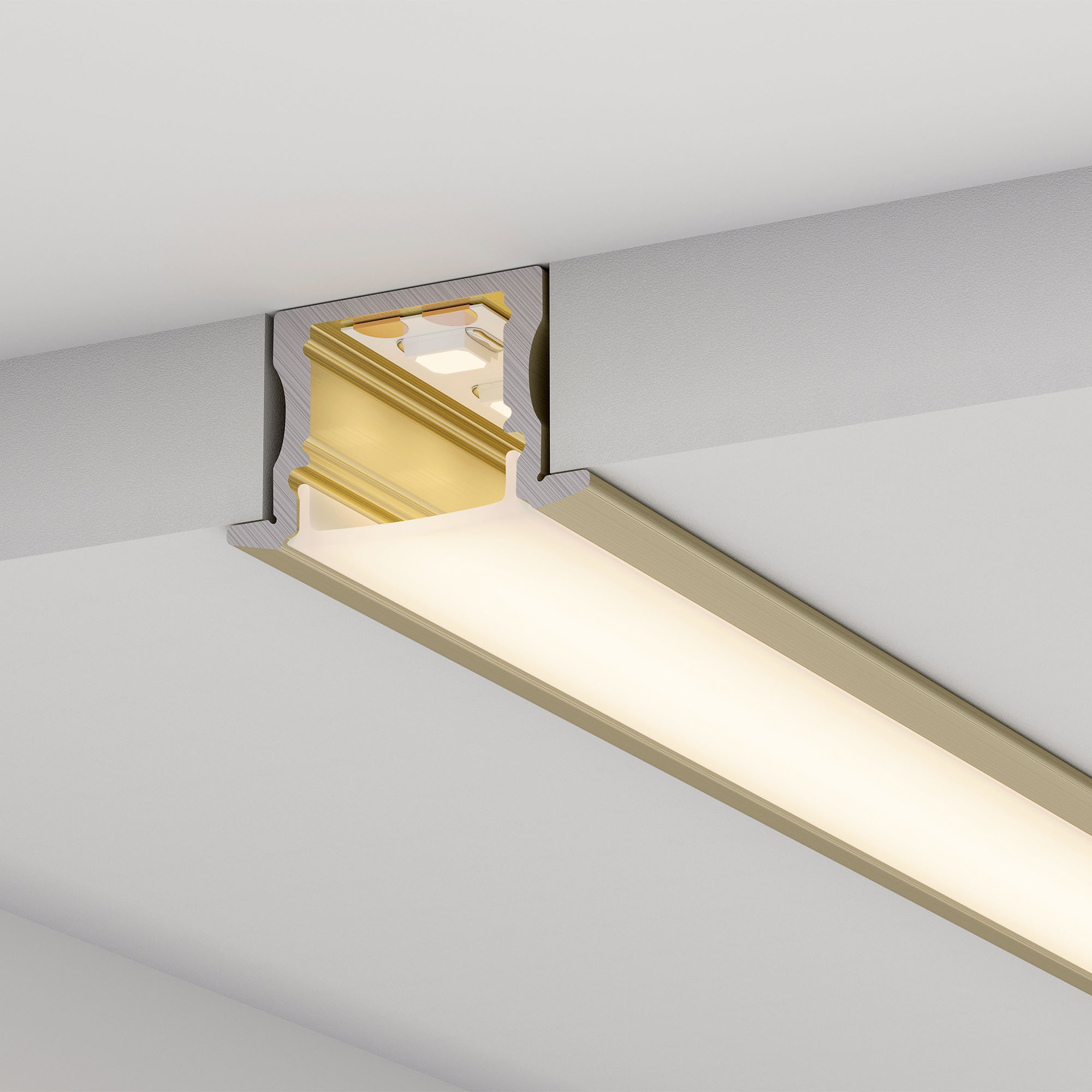Профиль LINE-2315-F-2000 WHITE (Arlight, Алюминий) Lednikoff