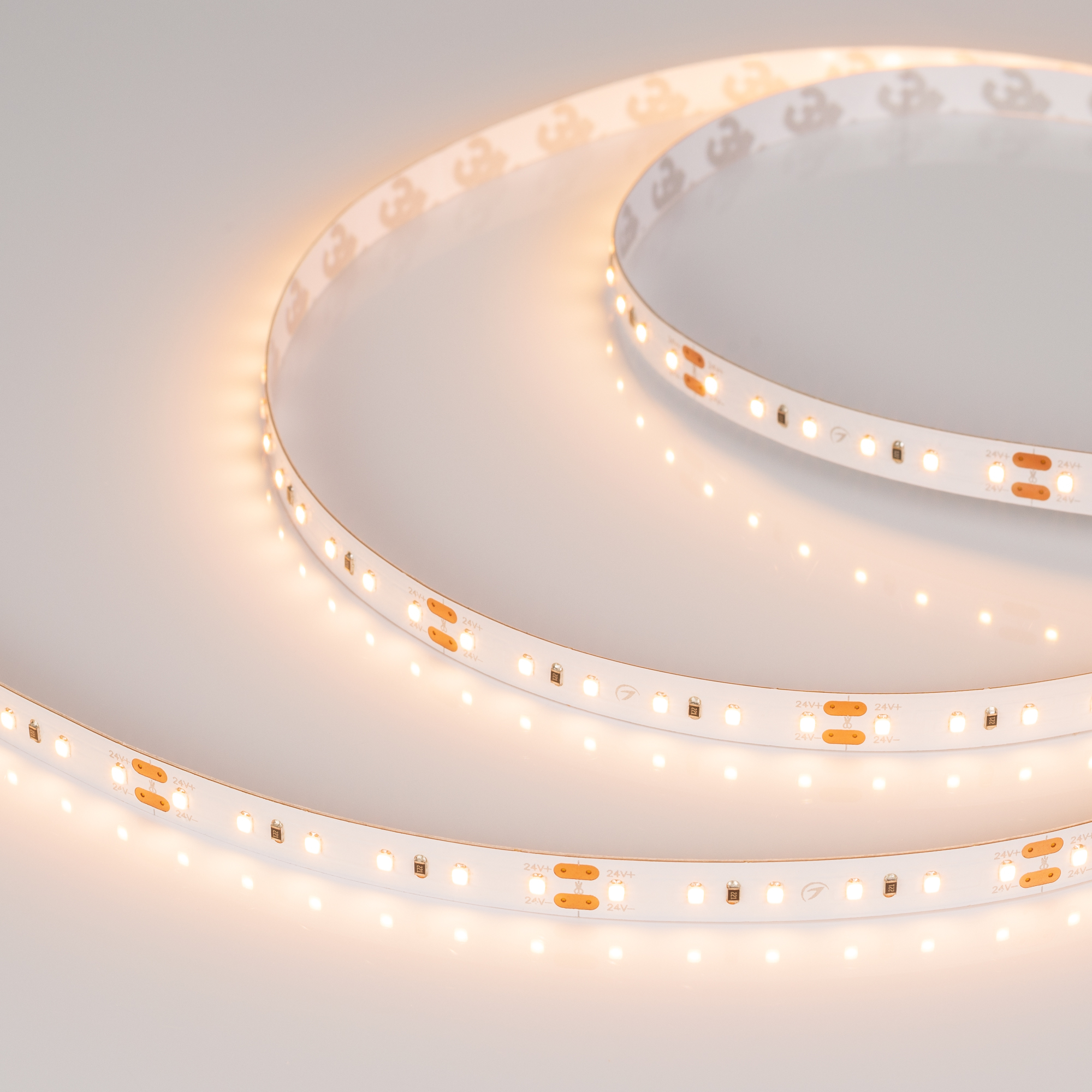 Светодиодная лента MICROLED-M120-8mm 24V Warm3000 (6.5 W/m, IP20, 2216, 5m) (Arlight, Открытый)