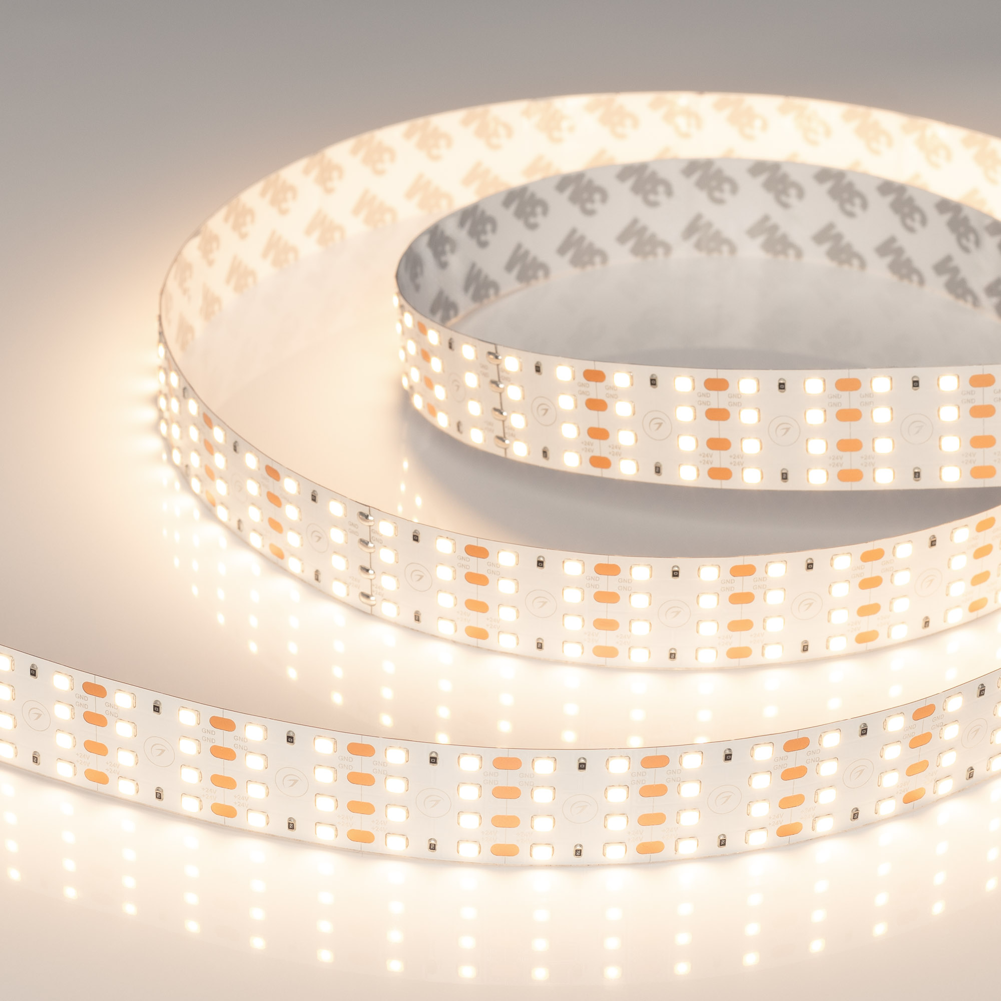 Светодиодная лента UL-A320-24mm 24V Warm3000 (35 W/m, IP20, 3m) (Arlight, 7 лет)