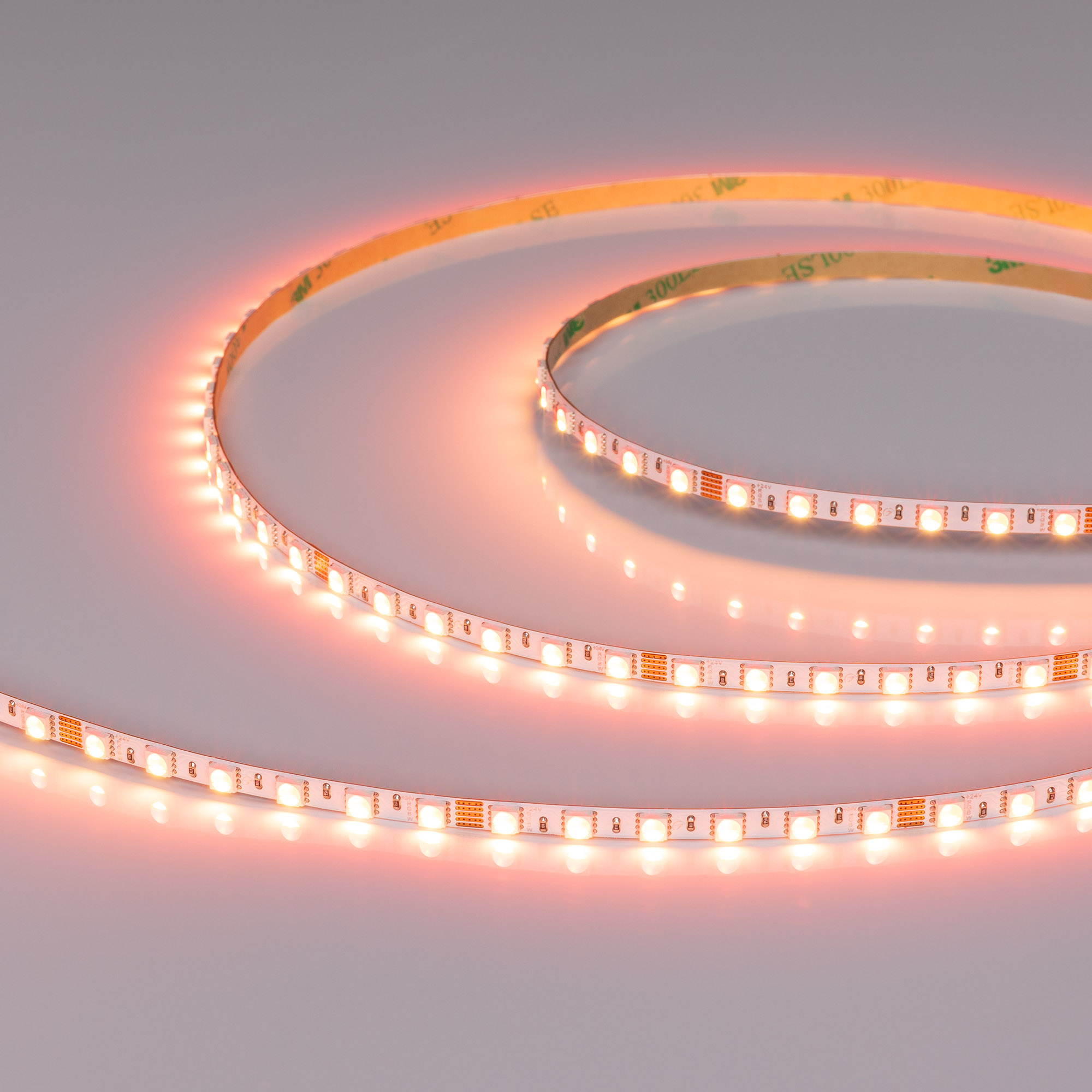 Светодиодная лента RT-H96-5mm 24V RGBW-Warm-4-in-1 (10 W/m, IP20, 5m) (Arlight, узкая)
