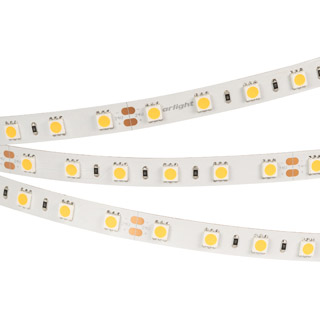 Светодиодная лента RT-B60-10mm 24V White6000 (14.4 W/m, IP20, 5m) (Arlight, 14.4 Вт/м, IP20) Lednikoff