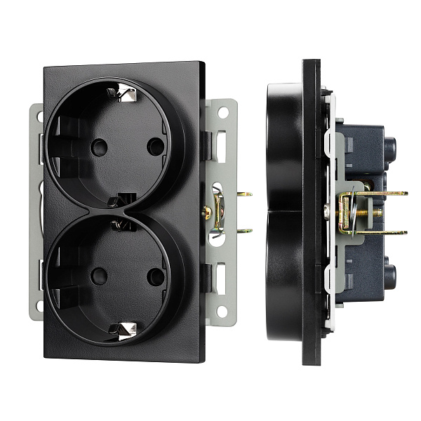 Механизм электрической розетки SCT-MEUD-PL-BK (250V, 16A) (Arlight, -) Lednikoff