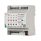 INTELLIGENT ARLIGHT Диммер KNX-204-DIM-DIN (12-48V, 8x0.35/4x0.7/2x1A) (IARL, IP20 Пластик, 2 года) Lednikoff