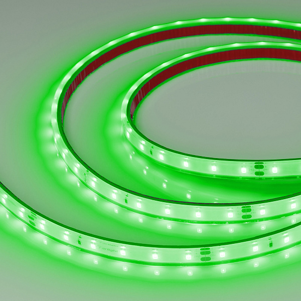 Светодиодная лента герметичная RTW-PFS-A60-11mm 24V Green (4.8 W/m, IP68, 2835, 5m) (Arlight, -) Lednikoff