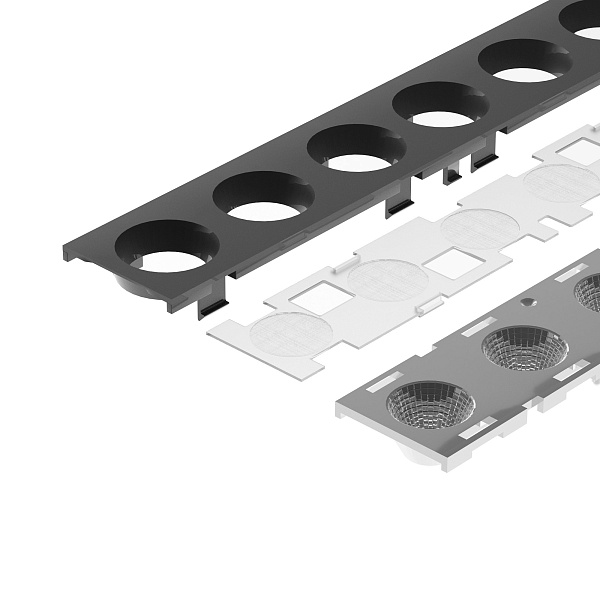 Экран линзованный SL-LINE-W20-55deg-540 (Arlight, Пластик) Lednikoff