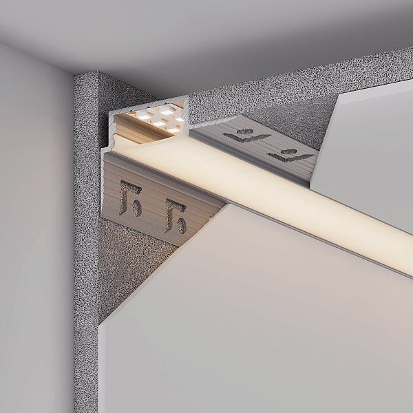 Профиль FANTOM-W20-H10-EDGE-2000 ANOD (Arlight, Алюминий) Lednikoff