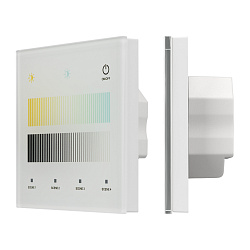 INTELLIGENT ARLIGHT Сенсорная панель SMART-DALI-301-11-1G-4SC-DT8 Белая (230V, встраиваемая, 2.4G) (IARL, IP20 Пластик, 5 лет)