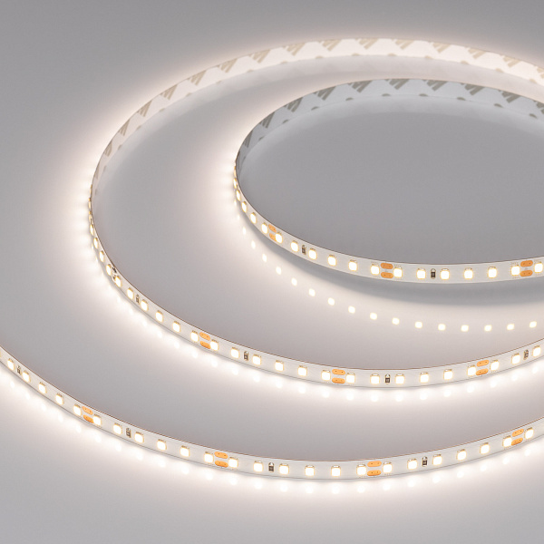 Светодиодная лента RT-A120-8mm 24V Day4000 (9.6 W/m, IP20, 2835, 5m) (Arlight, Открытый) Lednikoff