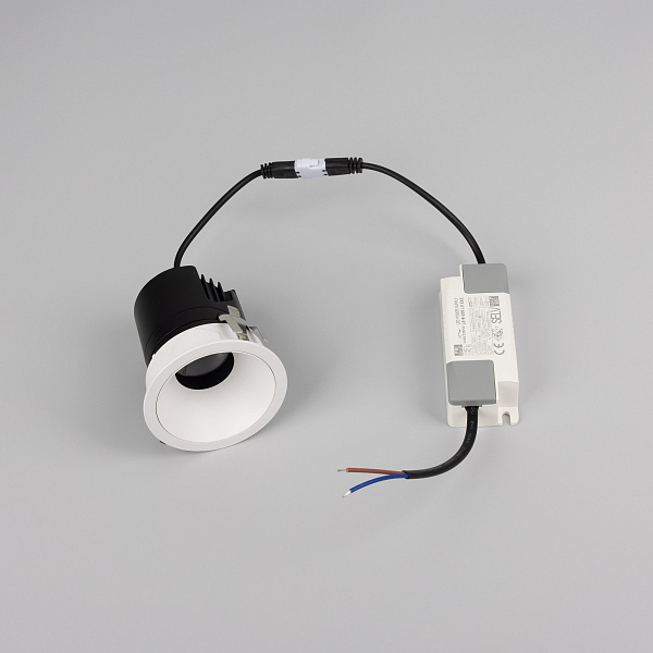 Светильник MS-ARADO-BUILT-R65-9W Warm3000 (WH-WH, 24 deg, 230V) (Arlight, IP20 Металл, 5 лет) Lednikoff