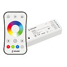 INTELLIGENT ARLIGHT Диммер SMART-SET-PWM-104-52-RGBW-SUF White (12-24V, 4x4A, ПДУ RING 10кн, 2.4G) (IARL, IP20 Пластик, 5 лет) Lednikoff