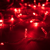 Светодиодная гирлянда ARD-STRING-CLASSIC-1000-CLEAR-100LED-PULSE Red (230V, 7W) (Ardecoled, IP65)