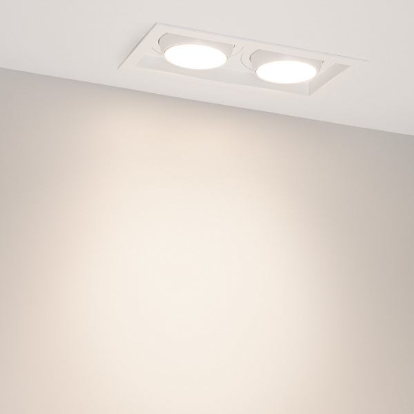 Светильник MS-VORTEX-BUILT-S250x140-2x30W Day4000 (WH-WH, 50 deg, 230V) (Arlight, IP20 Металл, 5 лет) Lednikoff