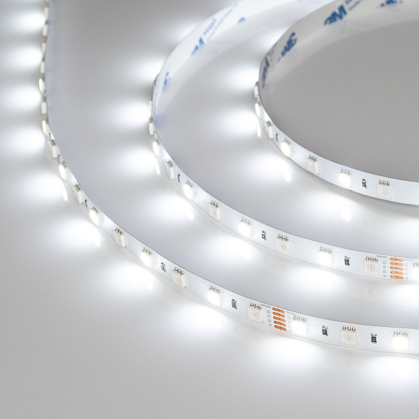 Светодиодная лента RT-B60-10mm 24V RGBW-White (14.4 W/m, IP20, 5m) (Arlight, Открытый) Lednikoff