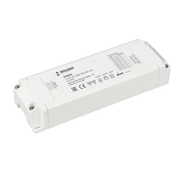 INTELLIGENT ARLIGHT Диммер TUYA-202-60W-MIX-WF-SUF (230V, 433MHz, 900-1500mA) (IARL, -) Lednikoff