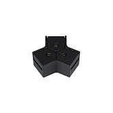 Коннектор тройной с питанием ART-INBELT-CON-T-POWER (BK, 48V) (Arlight, -)