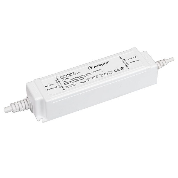 Блок питания ARPJ-SP-381050-PFC (40W, 19-38V, 1.05A) (Arlight, IP67 Пластик, 5 лет) Lednikoff