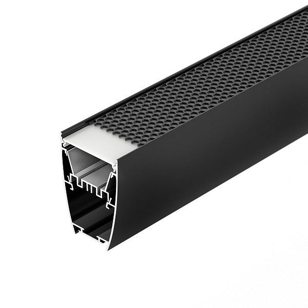 Профиль LINE-5075-U-HONEYCOMB-2000 BLACK (Arlight, Алюминий) Lednikoff
