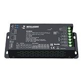 INTELLIGENT ARLIGHT Диммер SMART-PWM-104-73-SH-SUF Black (12-48V, 4x6A, RJ-45, 2.4G) (IARL, IP20 Металл, 5 лет)