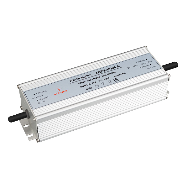 Блок питания ARPV-48300-A (48V, 6.25A, 300W) (Arlight, IP67 Металл, 3 года) Lednikoff