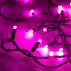 Светодиодная гирлянда ARD-STRING-CLASSIC-10000-BLACK-100LED-STD PINK (230V, 7W) (Ardecoled, IP65) Lednikoff
