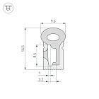 Силиконовый профиль WPH-FLEX-0817-SIDE-S8-10m WHITE (Arlight, Силикон) Lednikoff