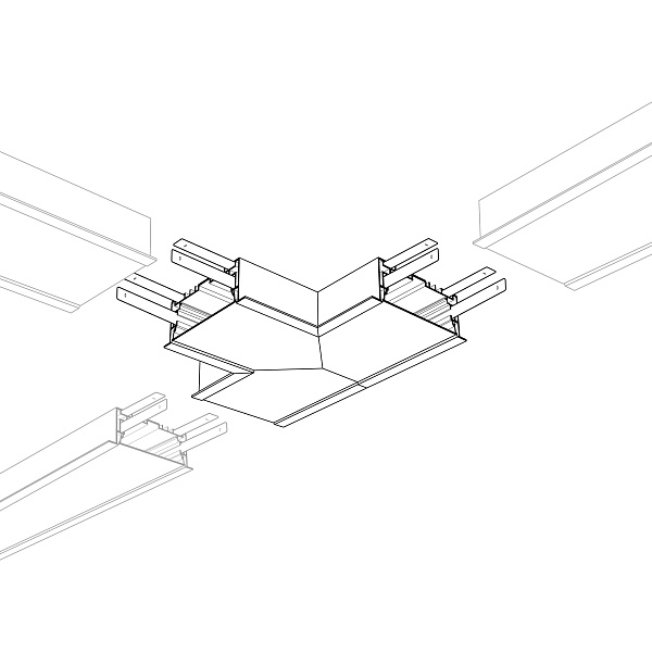 Угол S2-LINIA94-F-T90 тройной (Arlight, Металл) Lednikoff