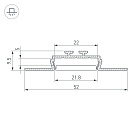 Профиль KLUS-LOCK-FM-2000 ANOD (Arlight, Алюминий) Lednikoff