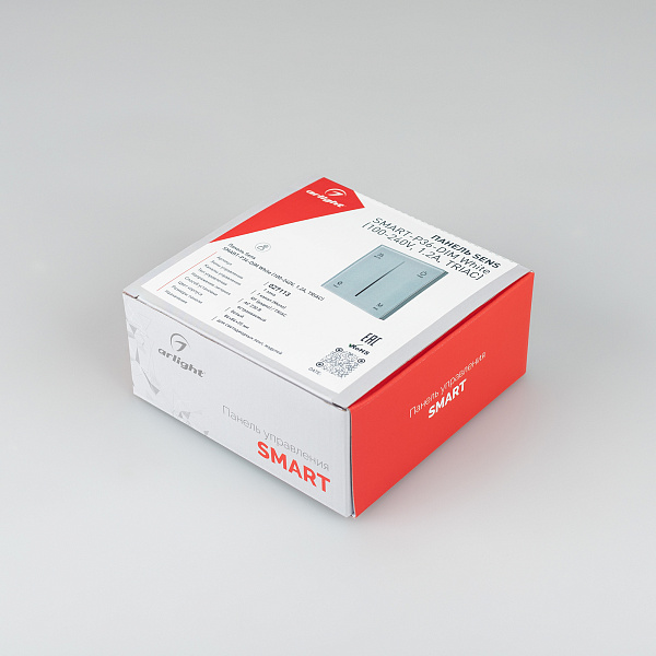 Панель SMART-P36-DIM-IN White (230V, 1.2A, TRIAC, Sens, 2.4G) (Arlight, IP20 Пластик, 5 лет) Lednikoff