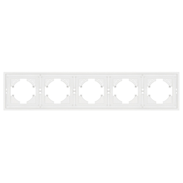 Рамка пластиковая FRM-TENDO-SFPL-5-WH (Arlight, Матовый белый) Lednikoff