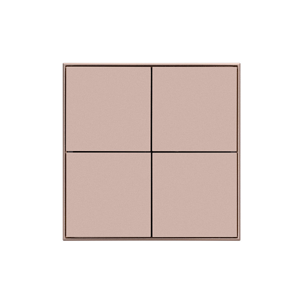 INTELLIGENT ARLIGHT Кнопочная панель KNX-304-23-IN Champagne (BUS, Frame) (IARL, IP20 Металл, 2 года) Lednikoff