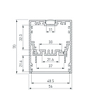Профиль KLUS-POWER-W50-2000 ANOD (Arlight, Алюминий) Lednikoff
