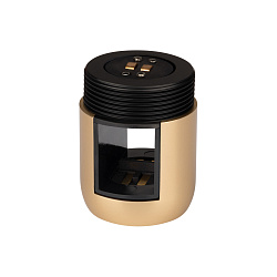 Держатель трека ART-APRIORI-HOLDER-CON-A-POWER (GD) (Arlight, IP20 Металл, 3 года)