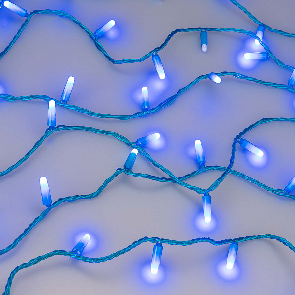 Светодиодная гирлянда ARD-STRING-CLASSIC-10000-BLUE-100LED-MILK-FLASH Blue (230V, 7W) (Ardecoled, IP65) Lednikoff