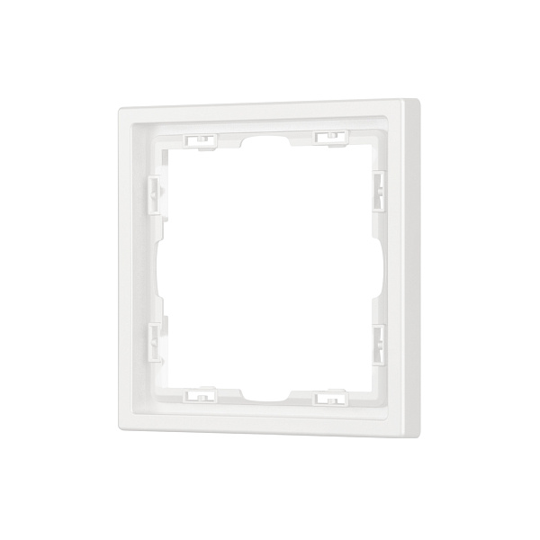 Рамка пластиковая FRM-NOBE-SFPL-1-WH (Arlight, Белый кварц) Lednikoff